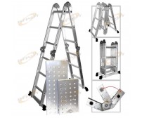 Multi Purpose Aluminum Folding Step Ladder 12.5FT Foldable scaffolding Ladders